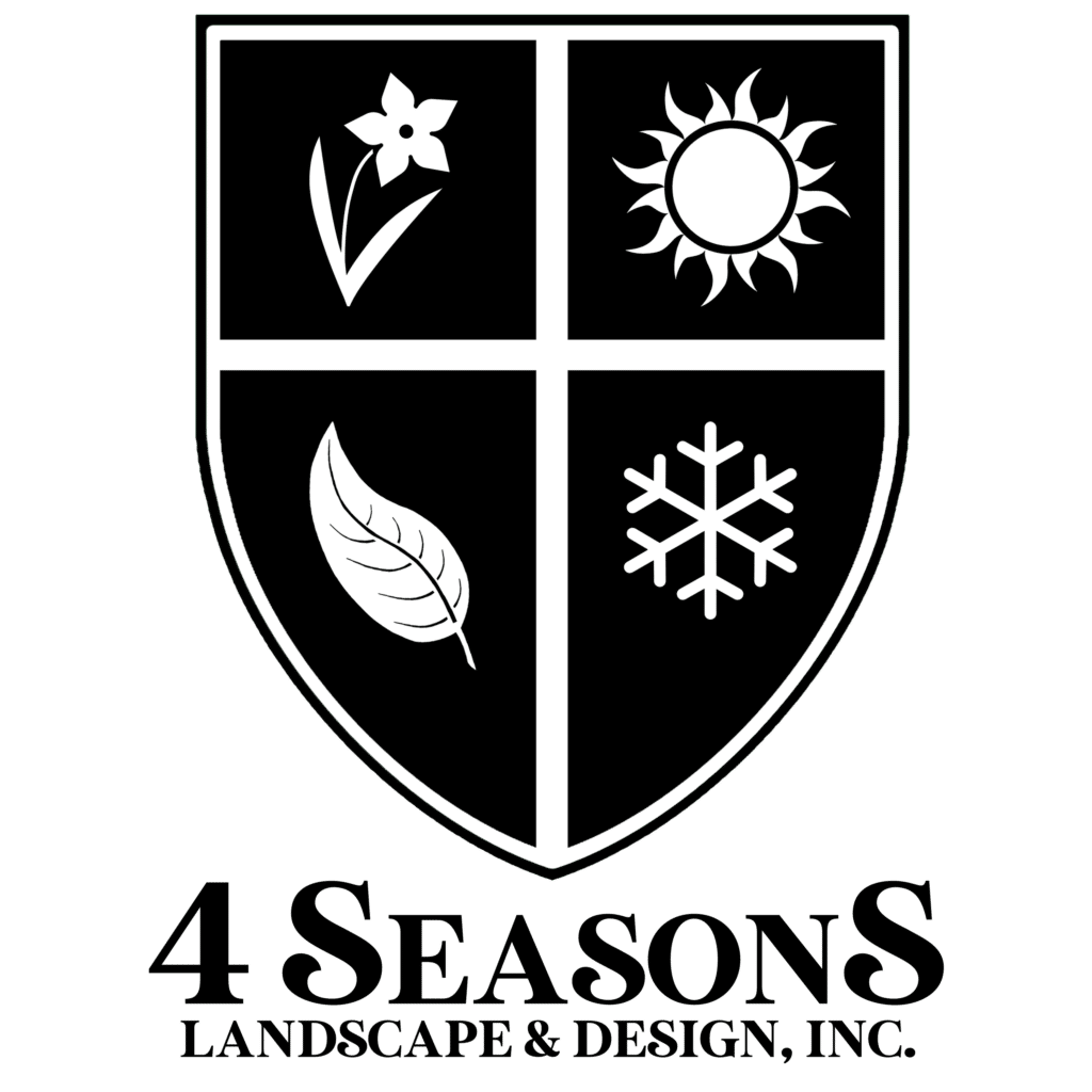 Logo 4 seasons landscape & design, Inc bw
